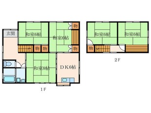 畠田戸建の物件間取画像